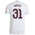 Aston Villa Shirts - aston villa adidas away authentic shirt 2024-25 with bailey 31 cup printing Collection of Official Fan Gear