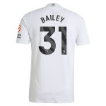 Aston Villa Shirts - aston villa adidas away authentic shirt 2024-25 with bailey 31 printing Collection of Official Fan Gear