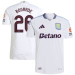 Aston Villa Shirts - aston villa adidas away authentic shirt 2024-25 with bogarde 26 cup printing Collection of Official Fan Gear