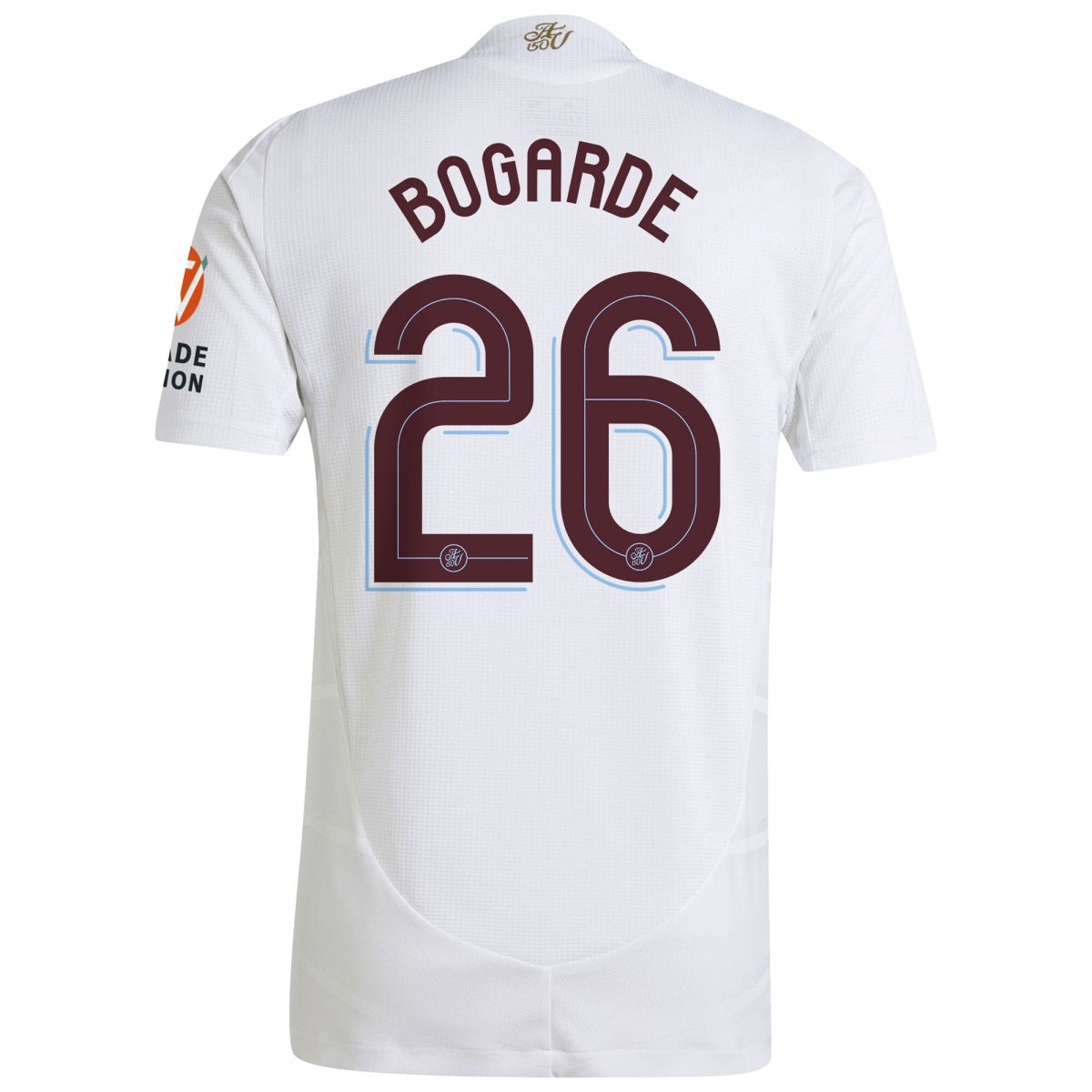 Aston Villa Shirts - aston villa adidas away authentic shirt 2024-25 with bogarde 26 cup printing Collection of Official Fan Gear