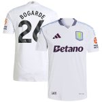 Aston Villa Shirts - aston villa adidas away authentic shirt 2024-25 with bogarde 26 printing Collection of Official Fan Gear