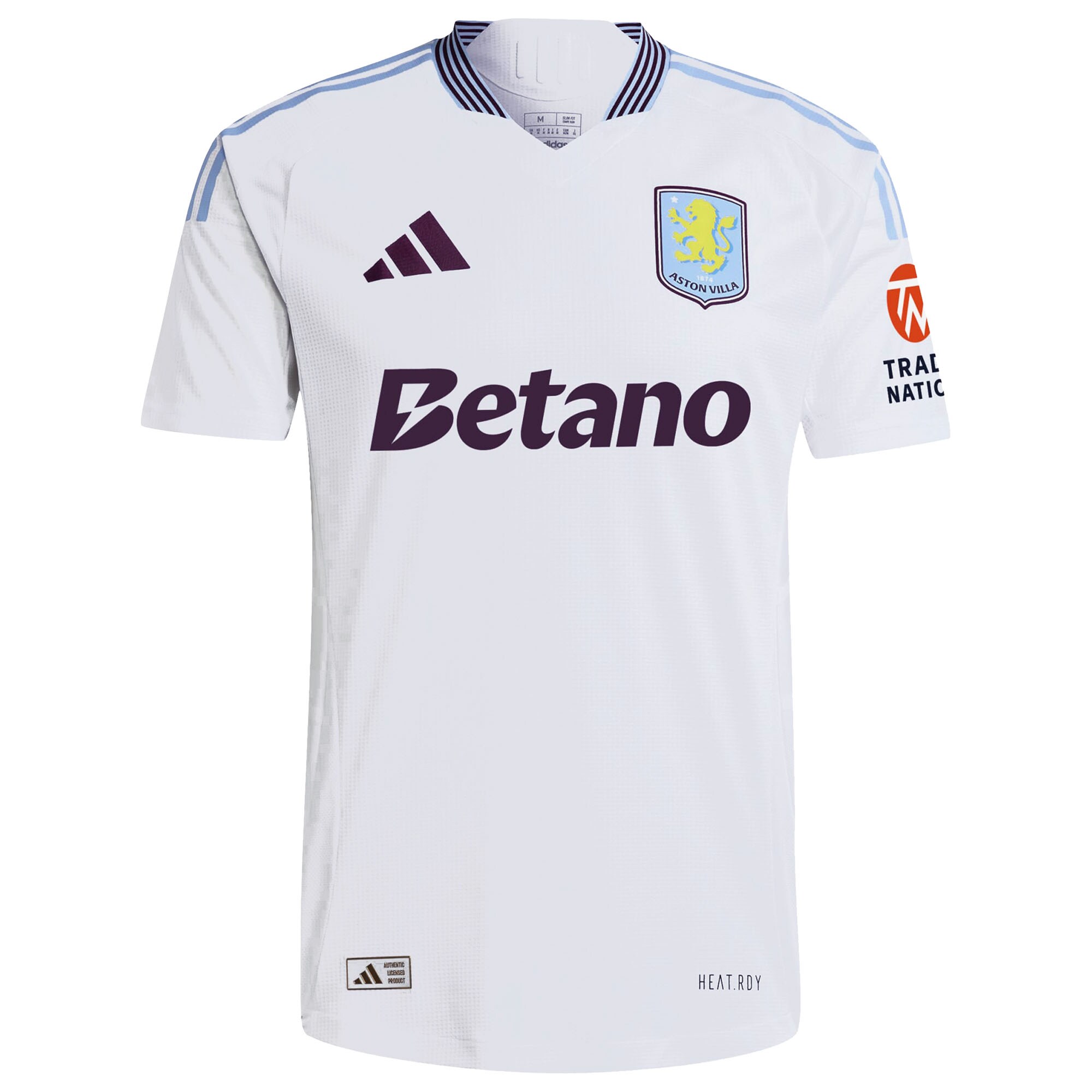 Aston Villa Shirts - aston villa adidas away authentic shirt 2024-25 with bogarde 26 printing Collection of Official Fan Gear