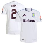 Aston Villa Shirts - aston villa adidas away authentic shirt 2024-25 with cash 2 cup printing Collection of Official Fan Gear
