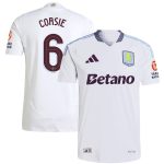 Aston Villa Shirts - aston villa adidas away authentic shirt 2024-25 with corsie 6 cup printing Collection of Official Fan Gear