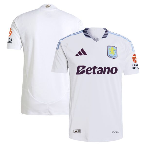 Aston Villa Shirts - aston villa adidas away authentic shirt 2024-25 with custom printing Collection of Official Fan Gear