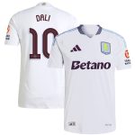 Aston Villa Shirts - aston villa adidas away authentic shirt 2024-25 with dali 10 cup printing Collection of Official Fan Gear