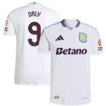 Aston Villa Shirts - aston villa adidas away authentic shirt 2024-25 with daly 9 cup printing Collection of Official Fan Gear