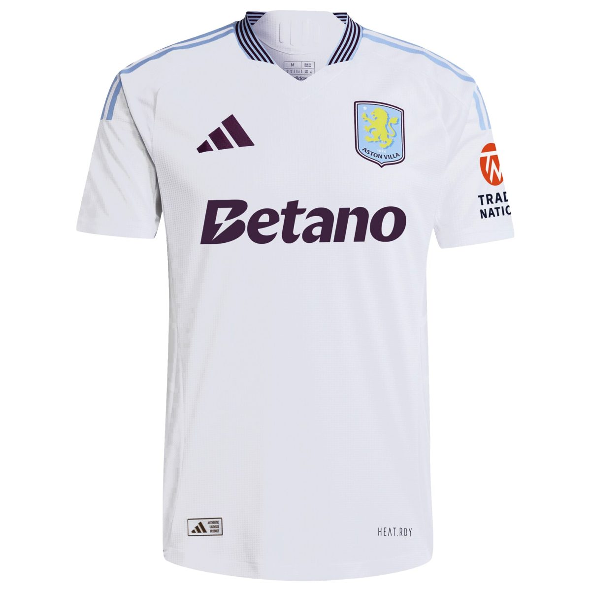 Aston Villa Shirts - aston villa adidas away authentic shirt 2024-25 with diego carlos 3 cup printing Collection of Official Fan Gear