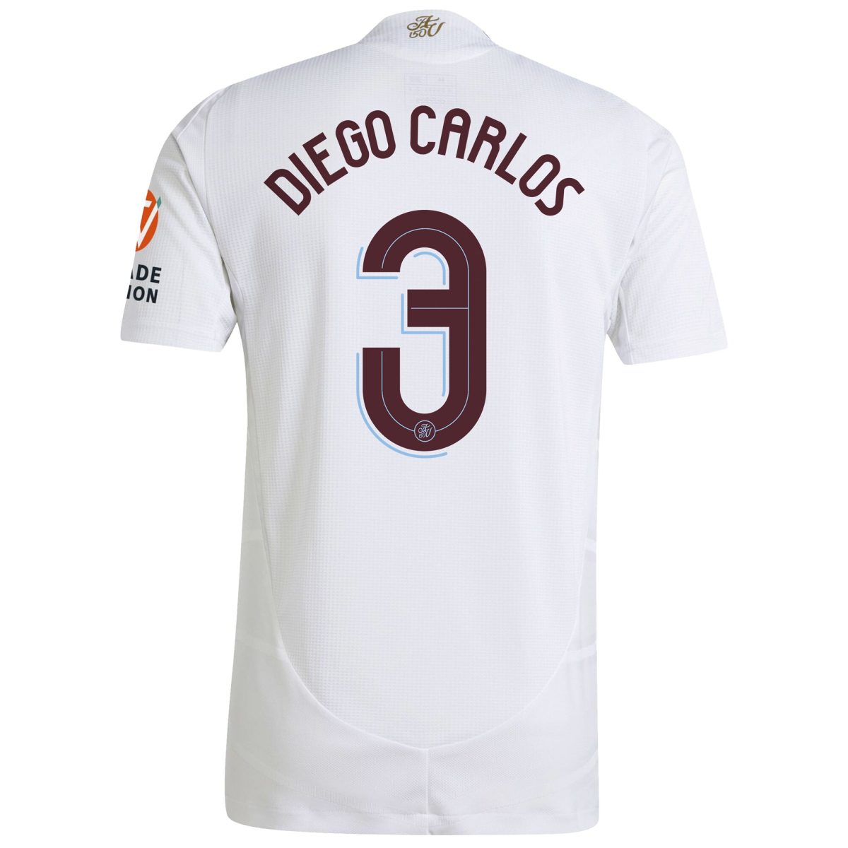 Aston Villa Shirts - aston villa adidas away authentic shirt 2024-25 with diego carlos 3 cup printing Collection of Official Fan Gear