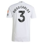 Aston Villa Shirts - aston villa adidas away authentic shirt 2024-25 with diego carlos 3 printing Collection of Official Fan Gear