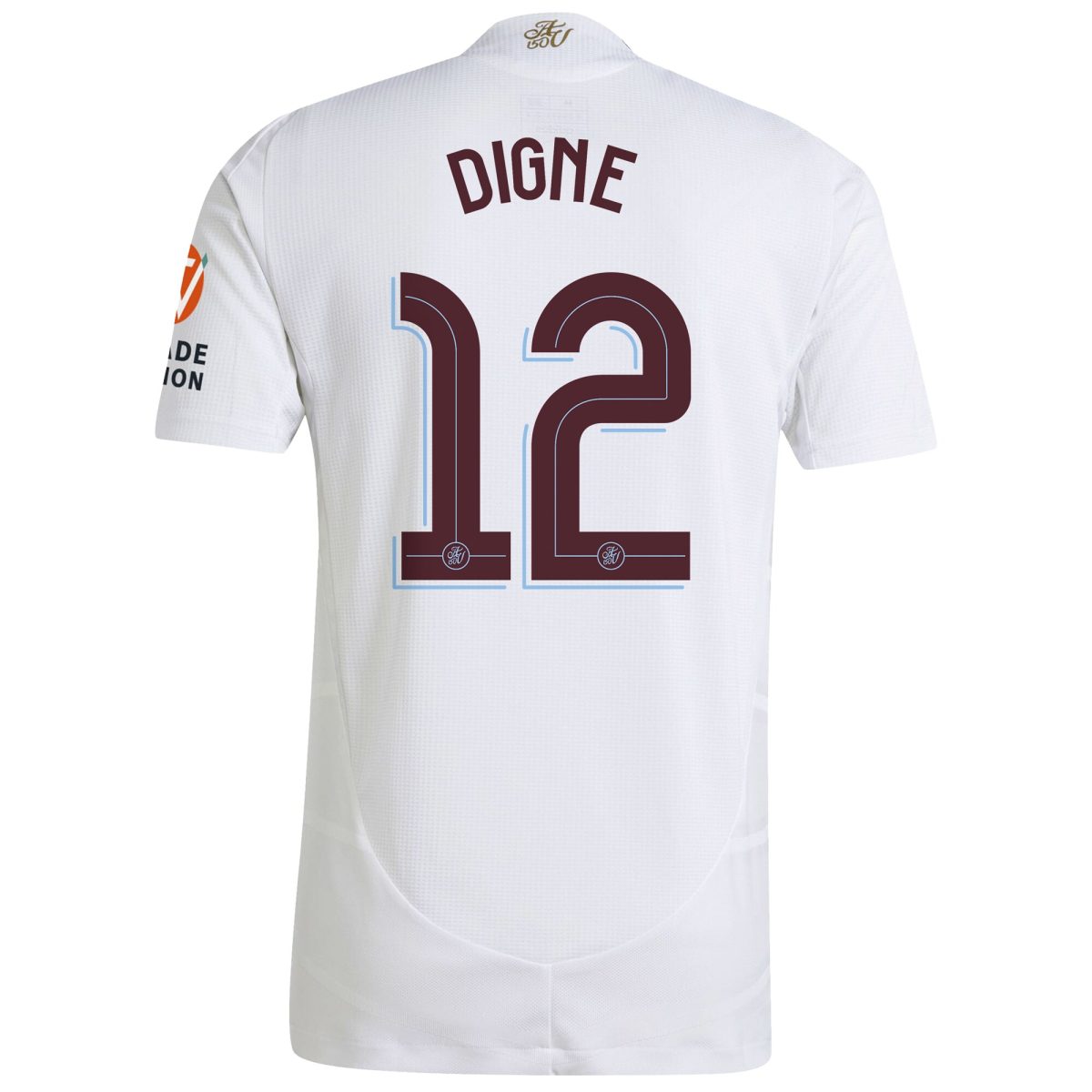 Aston Villa Shirts - aston villa adidas away authentic shirt 2024-25 with digne 12 cup printing Collection of Official Fan Gear