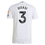 Aston Villa Shirts - aston villa adidas away authentic shirt 2024-25 with disasi 3 printing Collection of Official Fan Gear