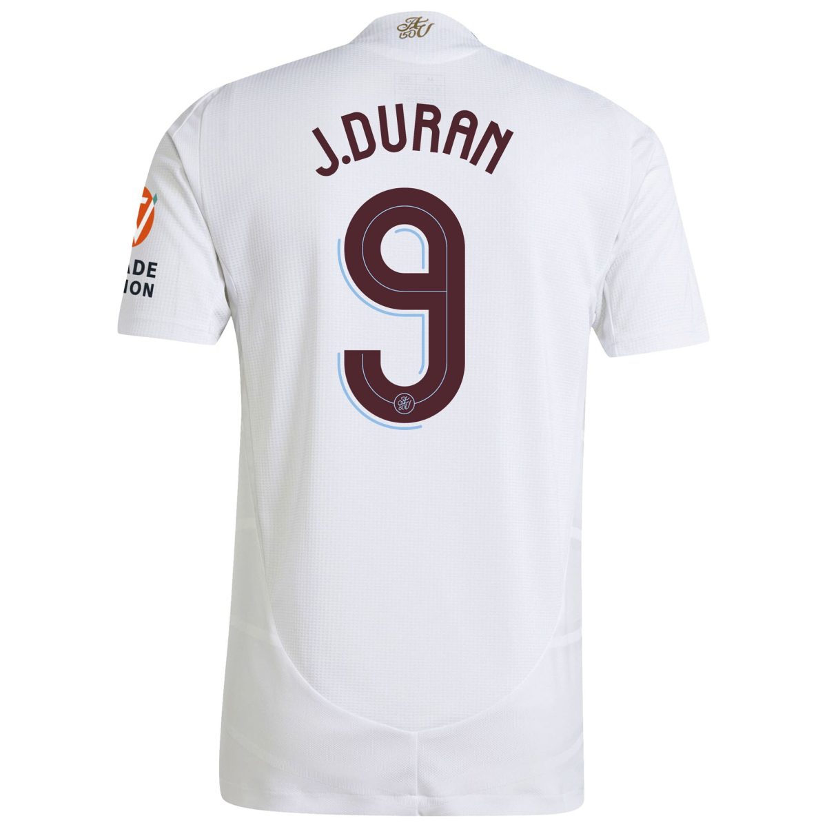 Aston Villa Shirts - aston villa adidas away authentic shirt 2024-25 with duran 9 cup printing Collection of Official Fan Gear