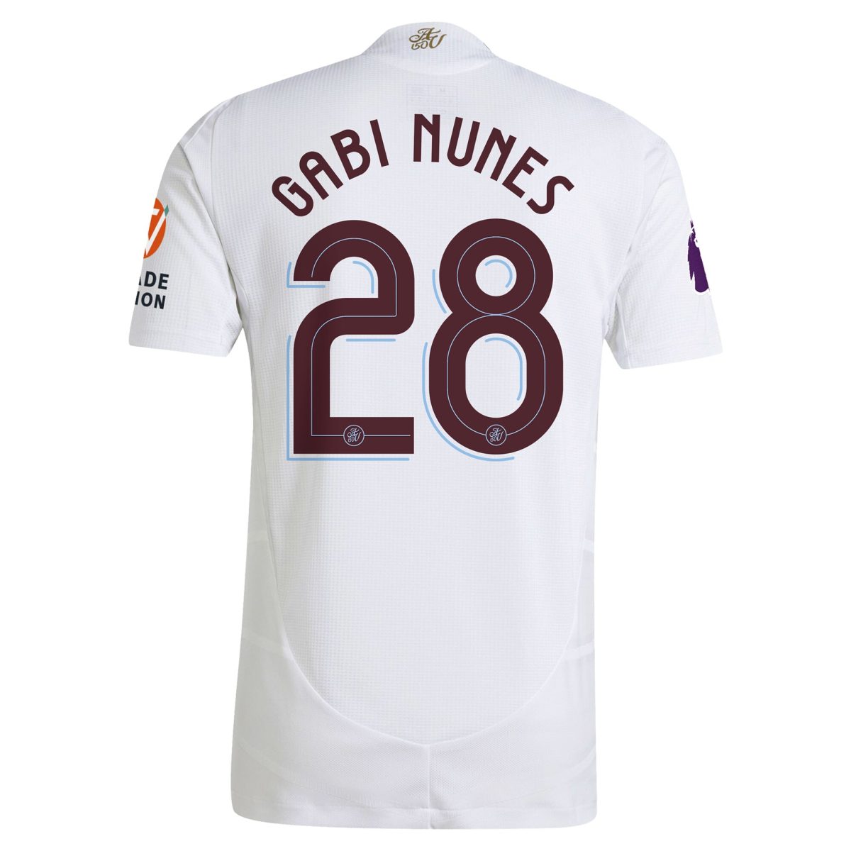 Aston Villa Shirts - aston villa adidas away authentic shirt 2024-25 with gabi nunes 28 cup printing Collection of Official Fan Gear