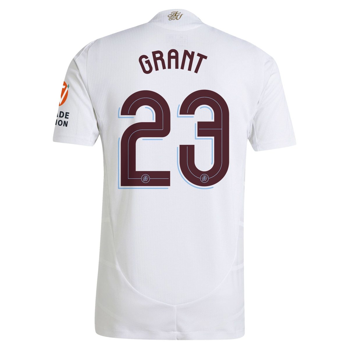 Aston Villa Shirts - aston villa adidas away authentic shirt 2024-25 with grant 23 cup printing Collection of Official Fan Gear