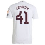 Aston Villa Shirts - aston villa adidas away authentic shirt 2024-25 with j. ramsey 41 cup printing Collection of Official Fan Gear