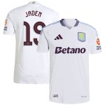 Aston Villa Shirts - aston villa adidas away authentic shirt 2024-25 with jaden 19 cup printing Collection of Official Fan Gear