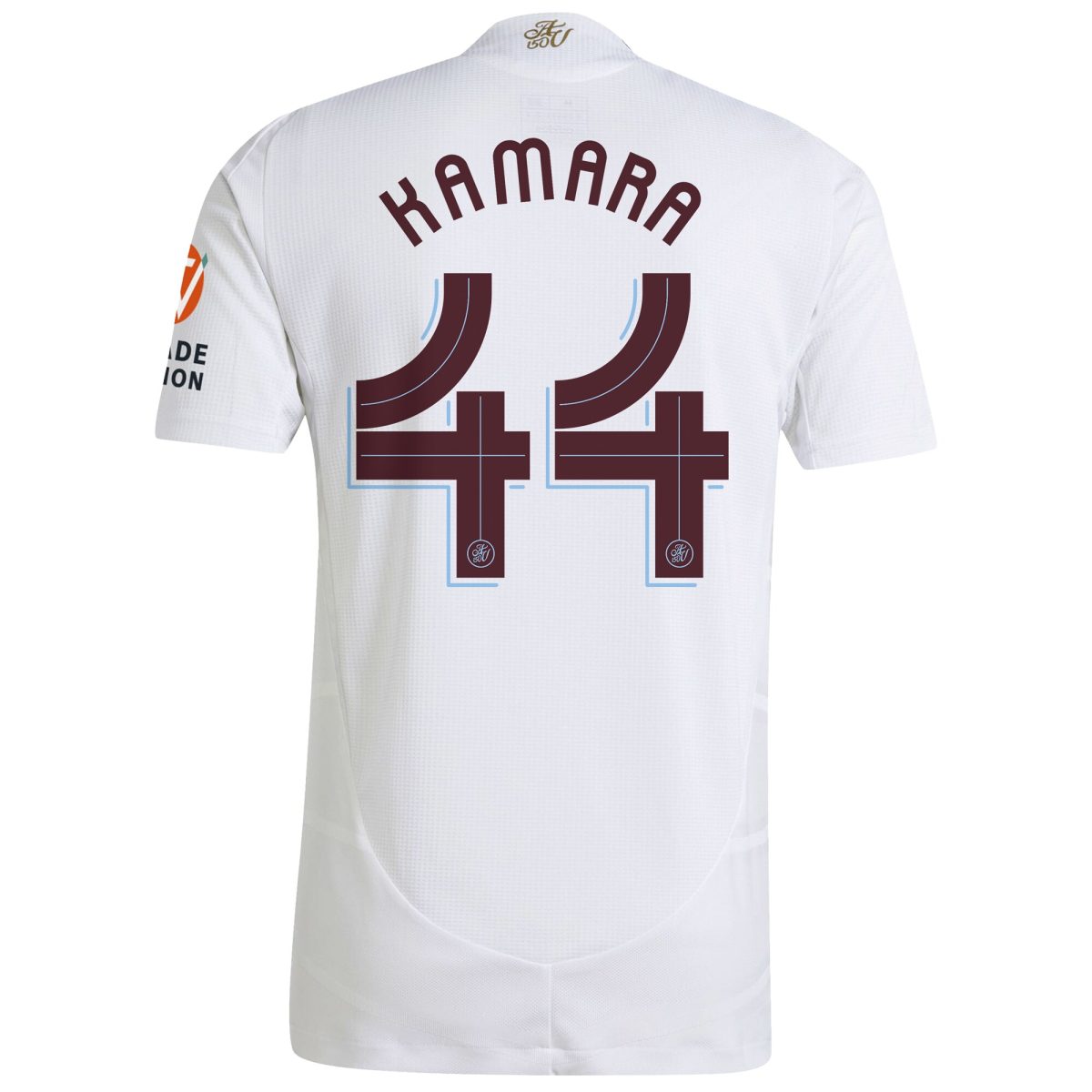 Aston Villa Shirts - aston villa adidas away authentic shirt 2024-25 with kamara 44 cup printing Collection of Official Fan Gear