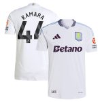Aston Villa Shirts - aston villa adidas away authentic shirt 2024-25 with kamara 44 printing Collection of Official Fan Gear