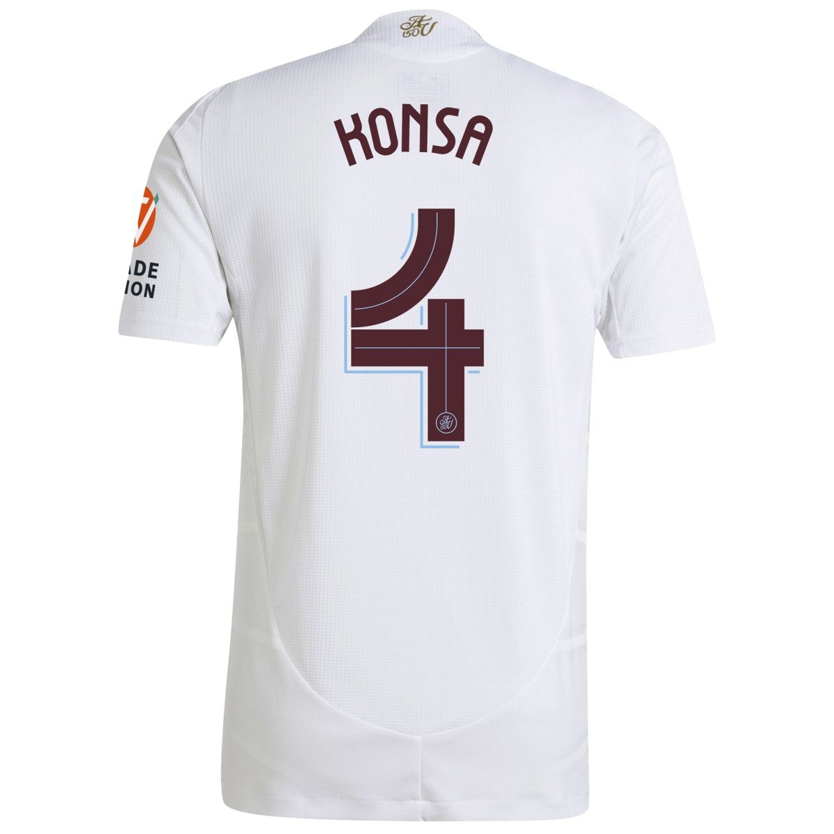 Aston Villa Shirts - aston villa adidas away authentic shirt 2024-25 with konsa 4 cup printing Collection of Official Fan Gear