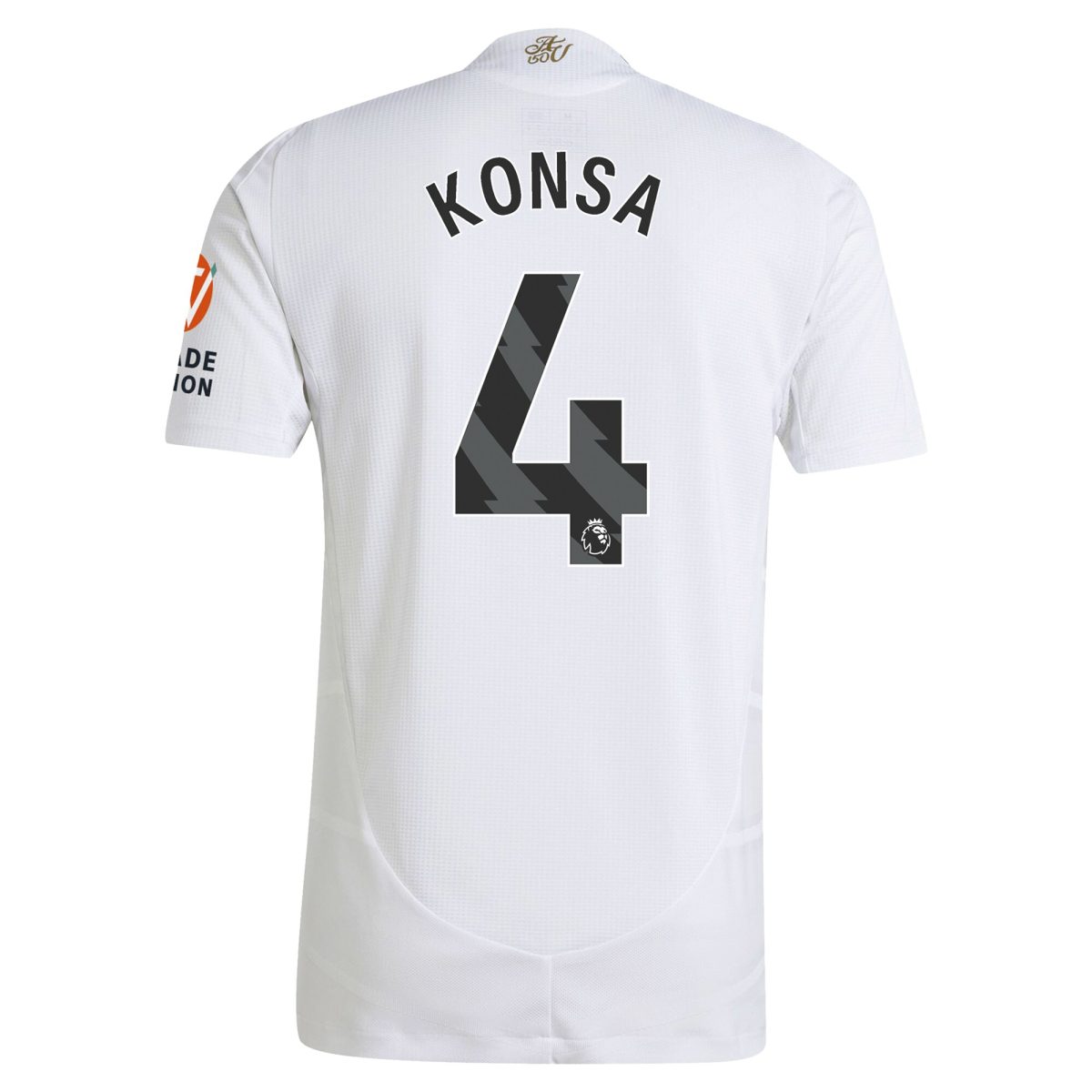 Aston Villa Shirts - aston villa adidas away authentic shirt 2024-25 with konsa 4 printing Collection of Official Fan Gear