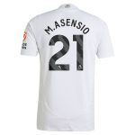 Aston Villa Shirts - aston villa adidas away authentic shirt 2024-25 with m.asensio 21 printing Collection of Official Fan Gear