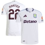 Aston Villa Shirts - aston villa adidas away authentic shirt 2024-25 with maatsen 22 cup printing Collection of Official Fan Gear