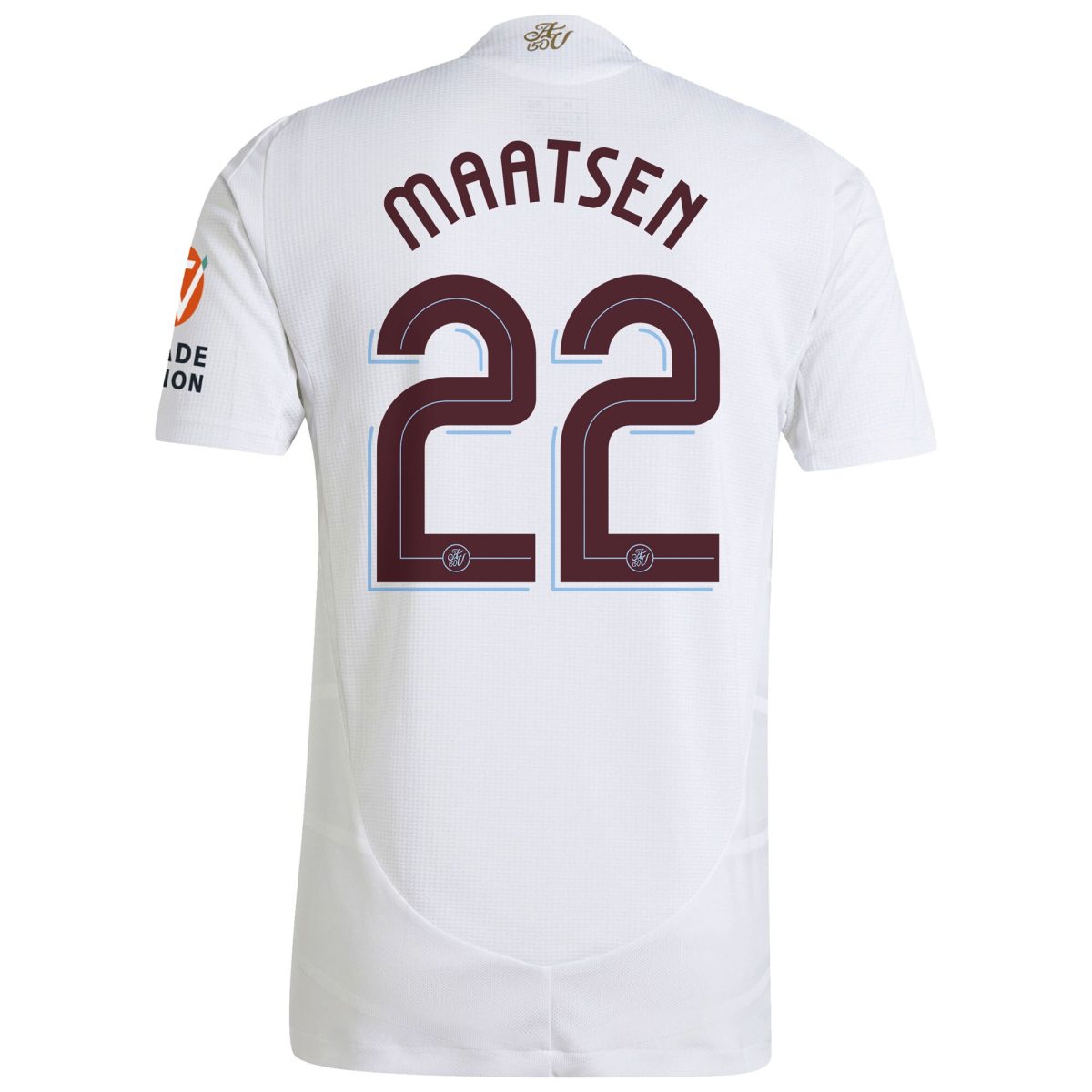 Aston Villa Shirts - aston villa adidas away authentic shirt 2024-25 with maatsen 22 cup printing Collection of Official Fan Gear