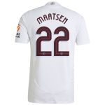 Aston Villa Shirts - aston villa adidas away authentic shirt 2024-25 with maatsen 22 cup printing Collection of Official Fan Gear