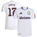 Aston Villa Shirts - aston villa adidas away authentic shirt 2024-25 with malen 17 cup printing Collection of Official Fan Gear