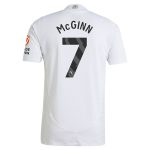 Aston Villa Shirts - aston villa adidas away authentic shirt 2024-25 with mcginn 7 printing Collection of Official Fan Gear