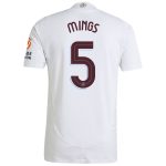 Aston Villa Shirts - aston villa adidas away authentic shirt 2024-25 with mings 5 cup printing Collection of Official Fan Gear