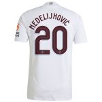 Aston Villa Shirts - aston villa adidas away authentic shirt 2024-25 with nedeljković 20 cup printing Collection of Official Fan Gear
