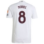 Aston Villa Shirts - aston villa adidas away authentic shirt 2024-25 with nobbs 8 cup printing Collection of Official Fan Gear