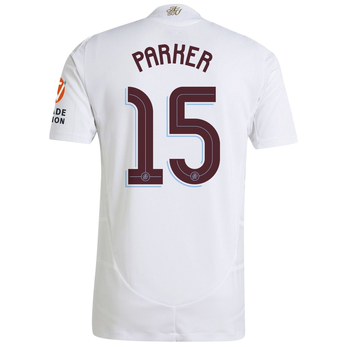 Aston Villa Shirts - aston villa adidas away authentic shirt 2024-25 with parker 15 cup printing Collection of Official Fan Gear