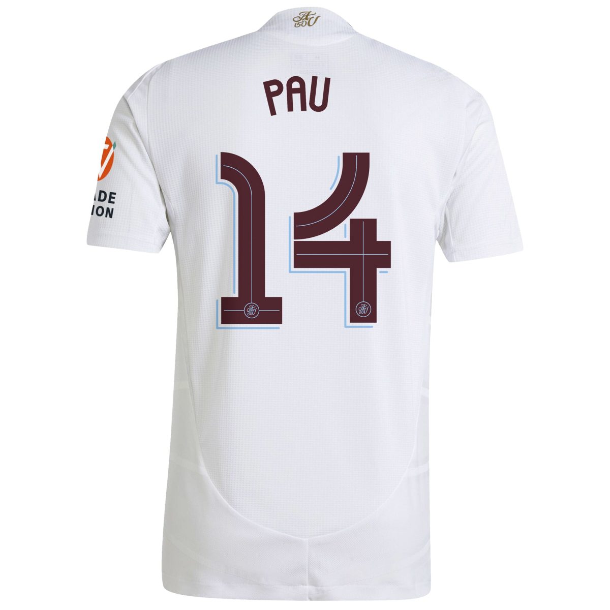 Aston Villa Shirts - aston villa adidas away authentic shirt 2024-25 with pau 14 cup printing Collection of Official Fan Gear