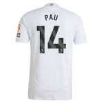 Aston Villa Shirts - aston villa adidas away authentic shirt 2024-25 with pau 14 printing Collection of Official Fan Gear