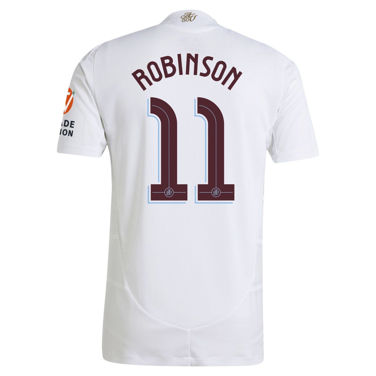 Aston Villa Shirts - aston villa adidas away authentic shirt 2024-25 with robinson 11 cup printing Collection of Official Fan Gear