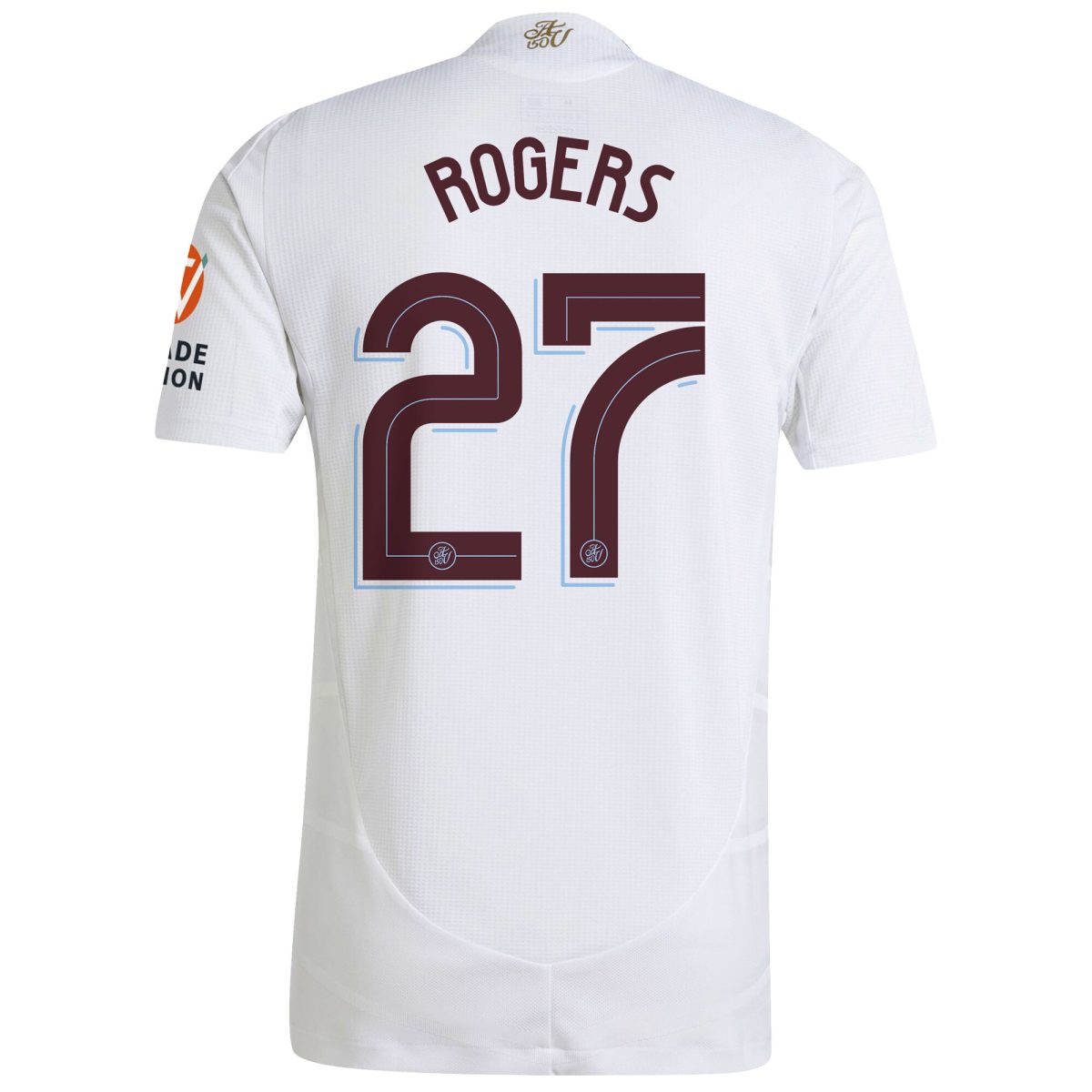 Aston Villa Shirts - aston villa adidas away authentic shirt 2024-25 with rogers 27 cup printing Collection of Official Fan Gear