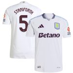 Aston Villa Shirts - aston villa adidas away authentic shirt 2024-25 with staniforth 5 cup printing Collection of Official Fan Gear