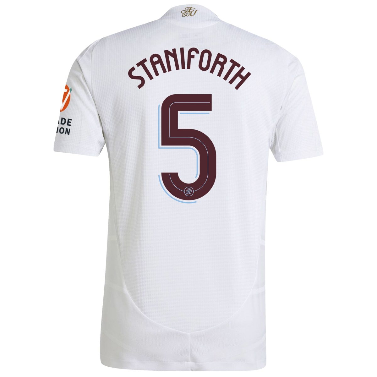 Aston Villa Shirts - aston villa adidas away authentic shirt 2024-25 with staniforth 5 cup printing Collection of Official Fan Gear