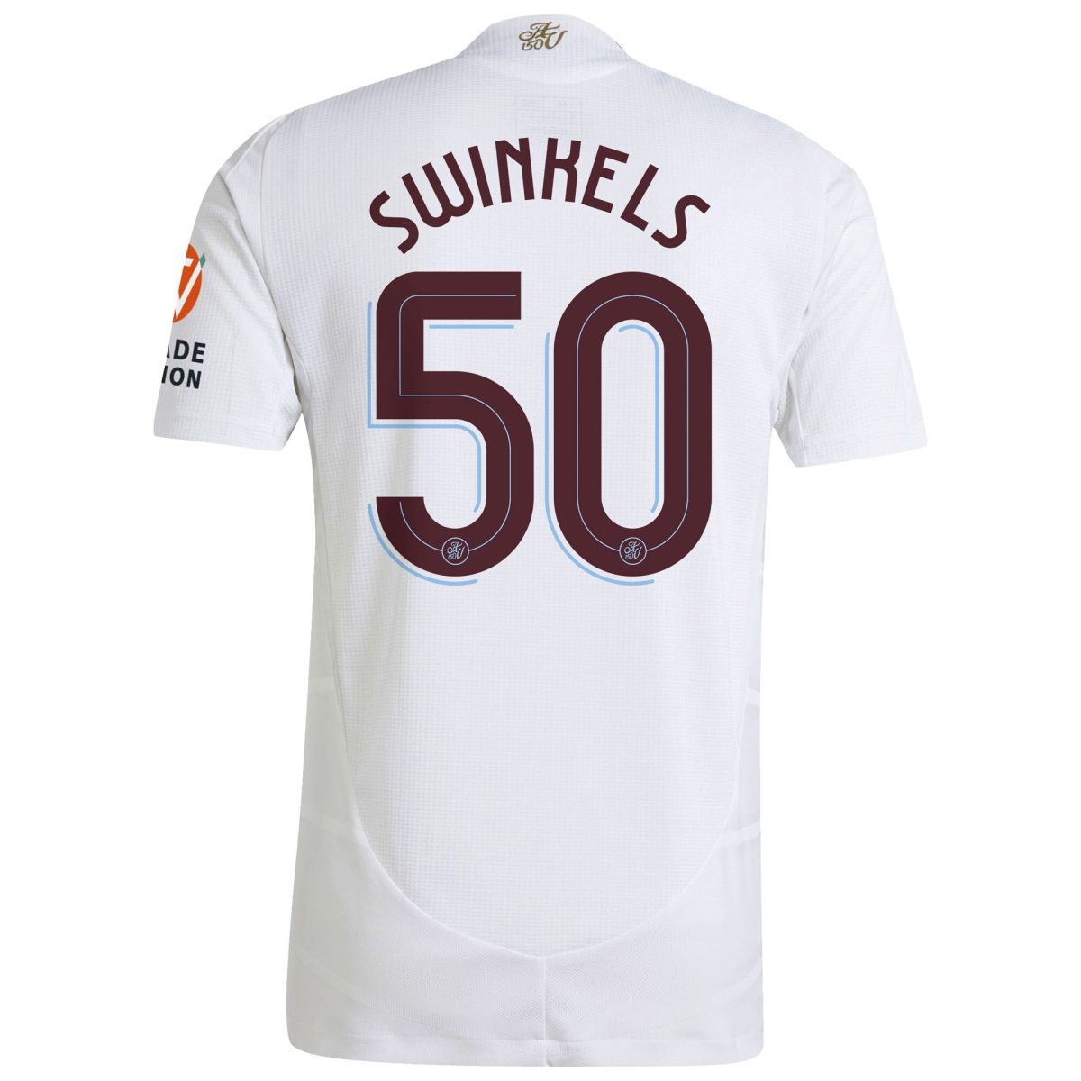 Aston Villa Shirts - aston villa adidas away authentic shirt 2024-25 with swinkels 50 cup printing Collection of Official Fan Gear