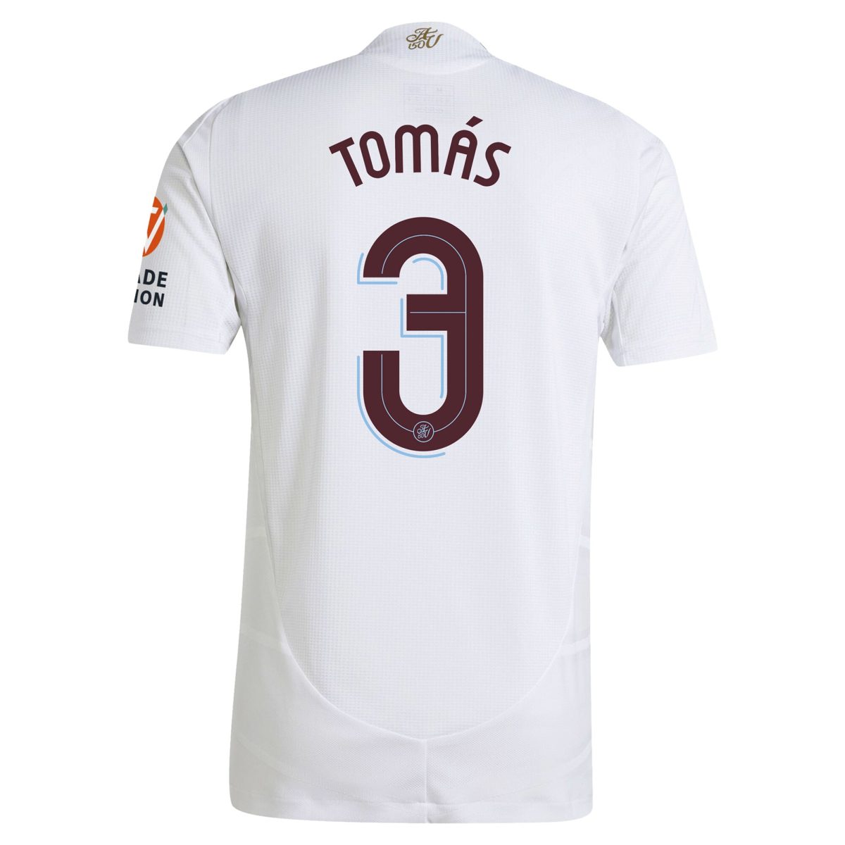 Aston Villa Shirts - aston villa adidas away authentic shirt 2024-25 with tomás 3 cup printing Collection of Official Fan Gear