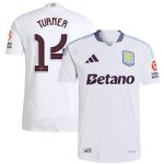 Aston Villa Shirts - aston villa adidas away authentic shirt 2024-25 with turner 14 cup printing Collection of Official Fan Gear