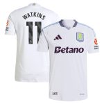 Aston Villa Shirts - aston villa adidas away authentic shirt 2024-25 with watkins 11 printing Collection of Official Fan Gear