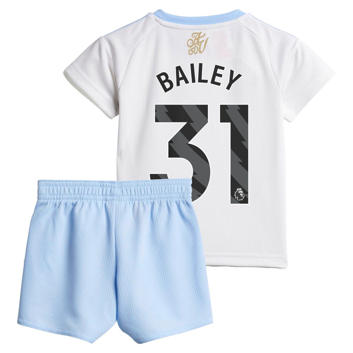 Aston Villa Shirts - aston villa adidas away baby kit 2024-25 with bailey 31 printing Collection of Official Fan Gear
