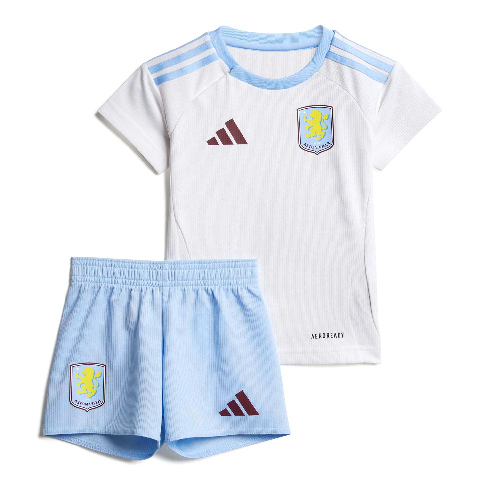 Aston Villa Shirts - aston villa adidas away baby kit 2024-25 with custom printing Collection of Official Fan Gear