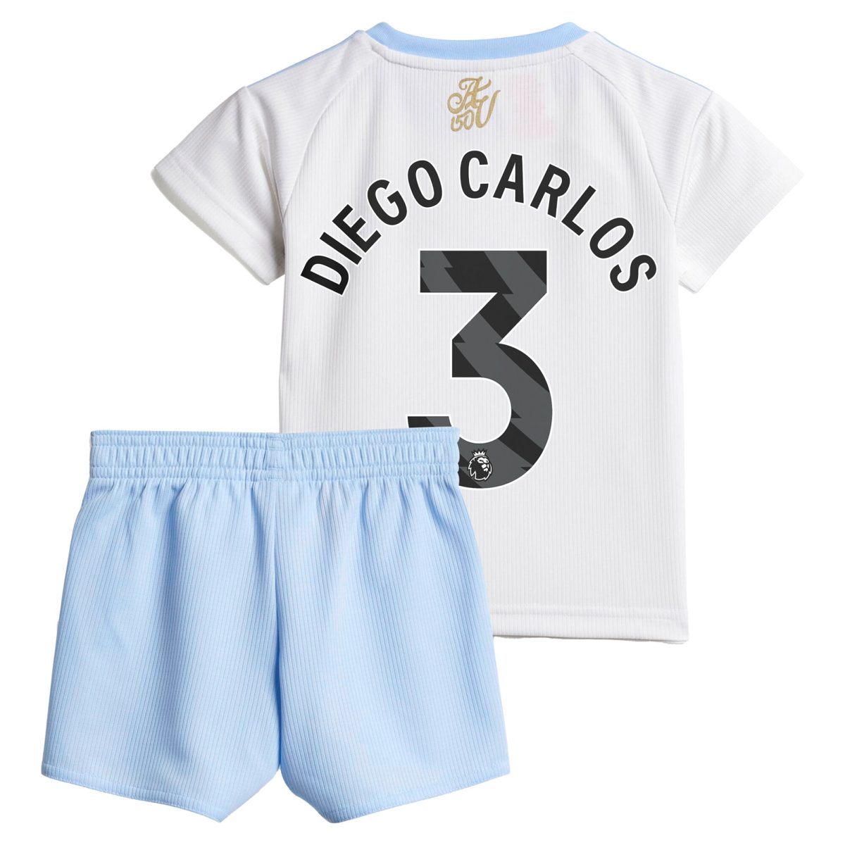 Aston Villa Shirts - aston villa adidas away baby kit 2024-25 with diego carlos 3 printing Collection of Official Fan Gear