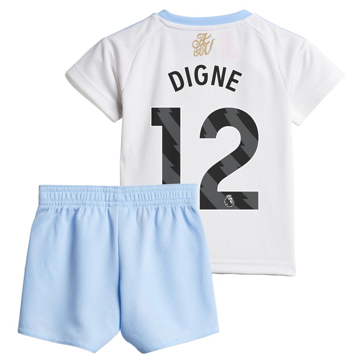 Aston Villa Shirts - aston villa adidas away baby kit 2024-25 with digne 12 printing Collection of Official Fan Gear