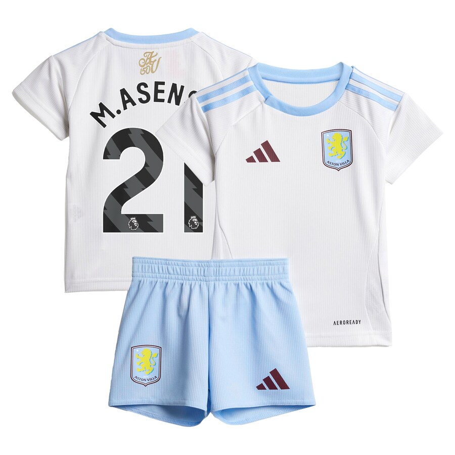 Aston Villa Shirts - aston villa adidas away baby kit 2024-25 with m.asensio 21 printing Collection of Official Fan Gear